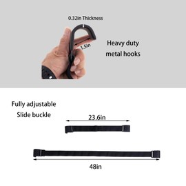 Gin Geomir Adjustable Trash Can Locks for Animals - Raccoon and Bear Proof Security Straps, Easy Install Lid Locks for Outdoor Garbage Cans (1-Piece)