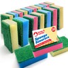 20pk Small Sponge Scourer for Kitchen | Blue, Pink, Yellow