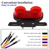 Sidaqi Motorcycle Tail Light with License Plate Holder Running Light