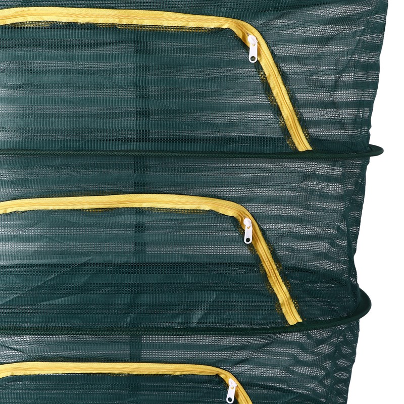 4 Layer Herb Drying Rack with U Shaped Zipper Dark