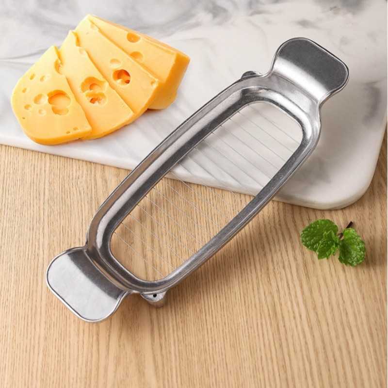 WYCWYQDR Butter & Cheese Slicer Stainless Steel Multipurpose Cheese Slicer，With