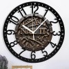 25cm Solid Cast Iron Wall Clock with a Heavy-Duty Build