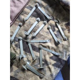 2x Vintage Universal Lid/Door Hinge Support Bracket Many Uses Project Etc. NOS