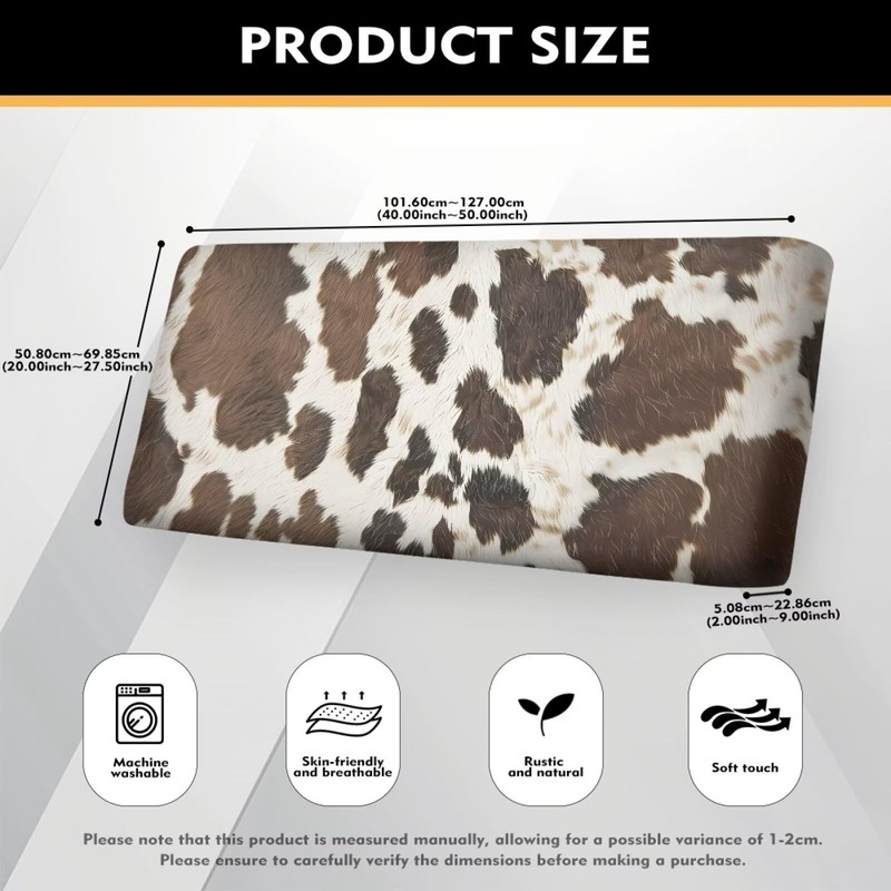 Annejudy Cow Hide Print Couch Cover Sofa Covers for Cushion