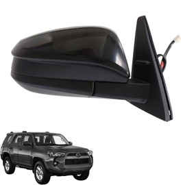 Marretoo for Toyota 4Runner 2014-2024 Right Passenger Side View Mirror Assembly replacement for 4Runner Accessories BLACK (RH) 5Pin TO1321313 8791035B90-PFM