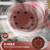 Sruhrak 100 Pcs Sanding Discs, 125mm Sanding Pads Set Hook