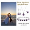 LMXXVJ - Juego de joyas para mujer, con forma de
