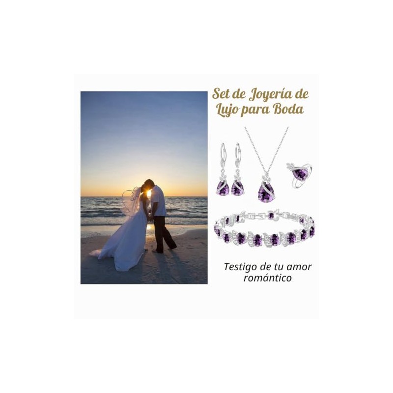 LMXXVJ - Juego de joyas para mujer, con forma de