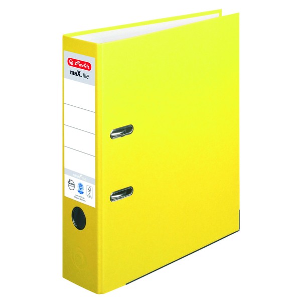Ordner A4 maX. file nature plus 8 cm yellow