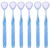 [Set of 6] Tongue Brush, Blue W-1 (Double One), Odor