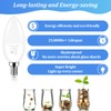 Brightever Candelabra 40W Equivalent LED Light Bulbs, 4W Candle Light
