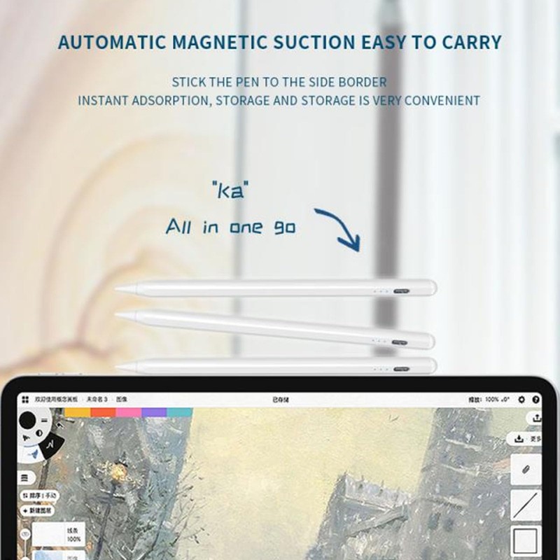 Active Stylus Pen for ios tablet Tablet with Magnetic Attachment,