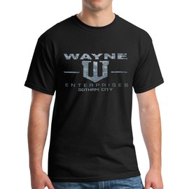 Wayne Enterprises T-Shirt Vintage Print 2XL Jet Black
