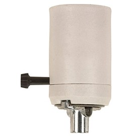 Satco 90-428 3-Way Turn Knob Mogul Socket with Hickey