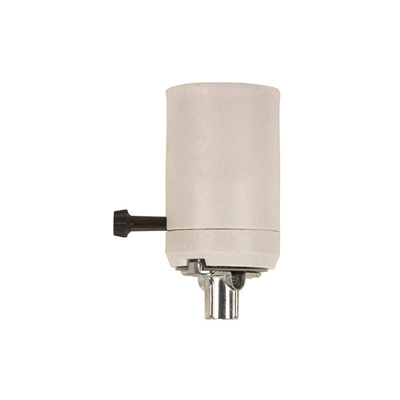 Satco 90-428 3-Way Turn Knob Mogul Socket with Hickey