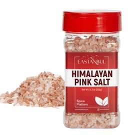 Eastanbul Himalayan Pink Salt Grinder Refill, 12.3oz Pink Himalayan Sea Salt Coarse Grain, 100% Pure Himalayan Salt, Chef-Grade Pink Sea Salt, Gourmet Pink Salt, Pink Sea Salt Himalayan Selection