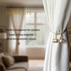 4 Pack Magnetic Curtain Tiebacks, Decorative Curtain Holdbacks for Window