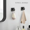 Woekme 5 Pieces Towel Bar Set Matte Black Bathroom Hardware