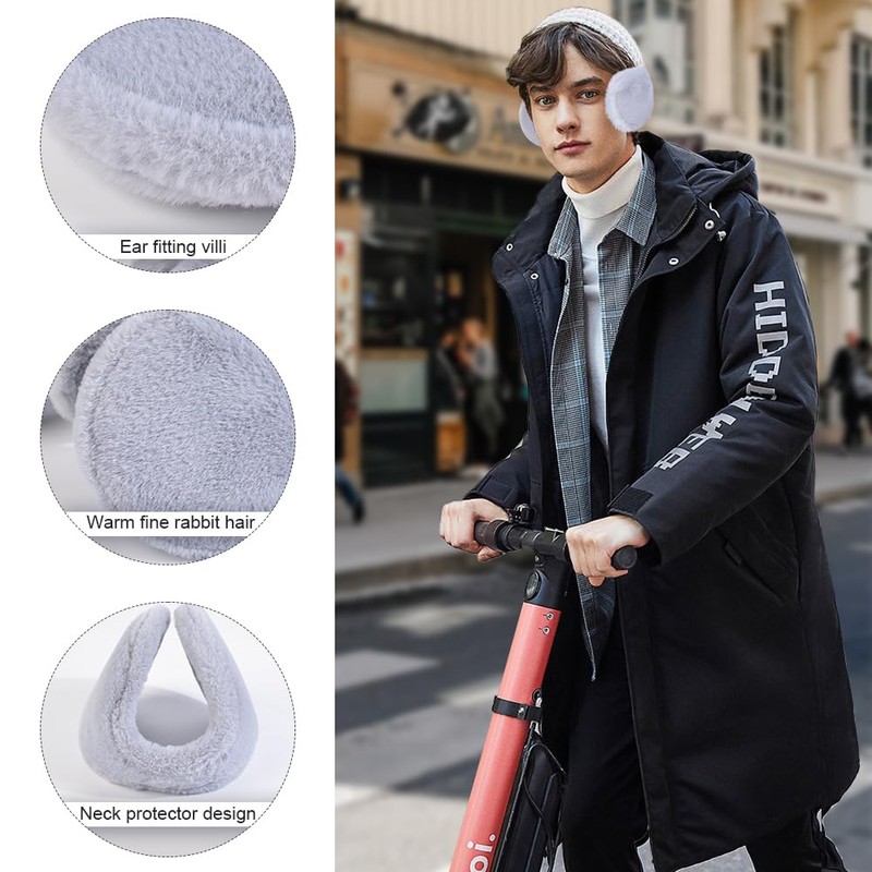 Bseical Earmuffs Winter Men and Women Universal, Ear Warmers, Fleece