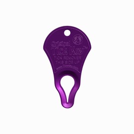 The Original Tick Key - Tick Detaching Device - Portable, Safe and Highly Effective Tick Detaching Tool (Purple)