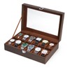 Ohuhu Watch Box, Watch Case, Watch Organizer 12 Slot Wood