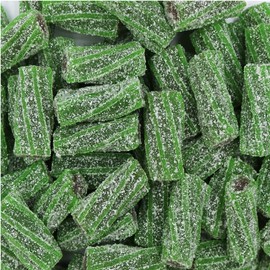 Smarty Stop Sour Licorice Twist Bite Gummy Candy/Twisteroos Pectin Filled Licorice Sour Gummies (Watermelon, 5 Pound (Pack of 1))