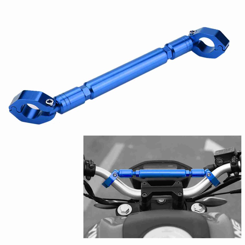 Aluminum Alloy Motorcycle Balance Handlebar Cross Bar Motorbike Accessories (Blue)