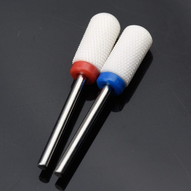 Red and Blue Ceramic Nail Cutter for Nail Drill, Ceramic