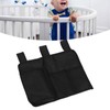 Bedside Storage Bag Nylon Bed Rail Hanging Organizer Pocket for
