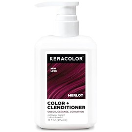Keracolor Clenditioner MERLOT Hair Dye - Semi Permanent Hair Color Depositing Conditioner, Cruelty-free, 12 Fl. Oz.