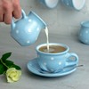 City to Cottage® - Keramik Milchkännchen | Hellblau und Weiß