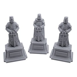 EnderToys Ulvheim Statues on Pedestals by Terrain4Print, 3D Printed Tabletop RPG Scenery and Wargame Terrain for 28mm Miniatures