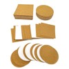 Honbay 30PCS Self Adhesive Cork Squares and Round Mini Cork
