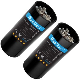 2 Packs 400-480 uf/MFD 110-125 VAC Round Motor Start Capacitor 50/60 Hz AC Electric Replacement Part by BlueStars