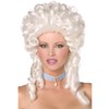 baroque wig vertical roll white