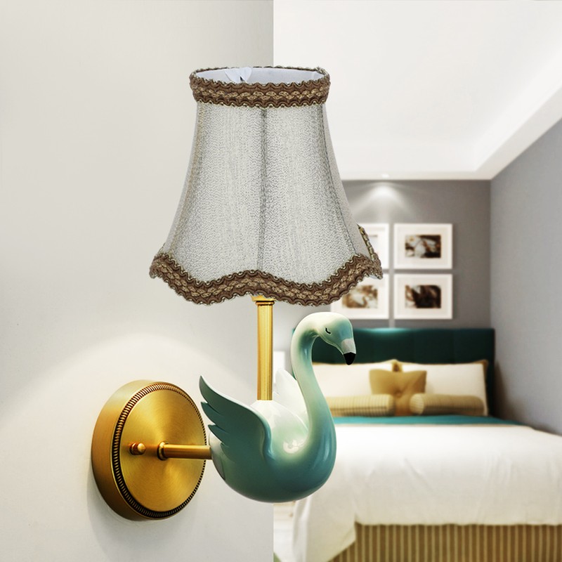 6Pcs Desktop Table Lamp Cover Fabric Lampshade Accessory for E14