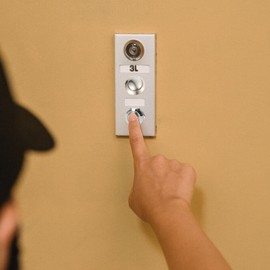 Door Chime Push Button - 4X Replacement Buttons Push Door Bell Ringer Parts - Waterproof Home Upgrade Parts for Apartment Building Wall Garage