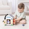 Melissa & Doug Take-Along Wooden Doorbell Dollhouse, Doorbell Sounds, Keys,