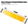 Top Pack Supply Crimped End Mailing Tubes, 1-1/2" x 18",