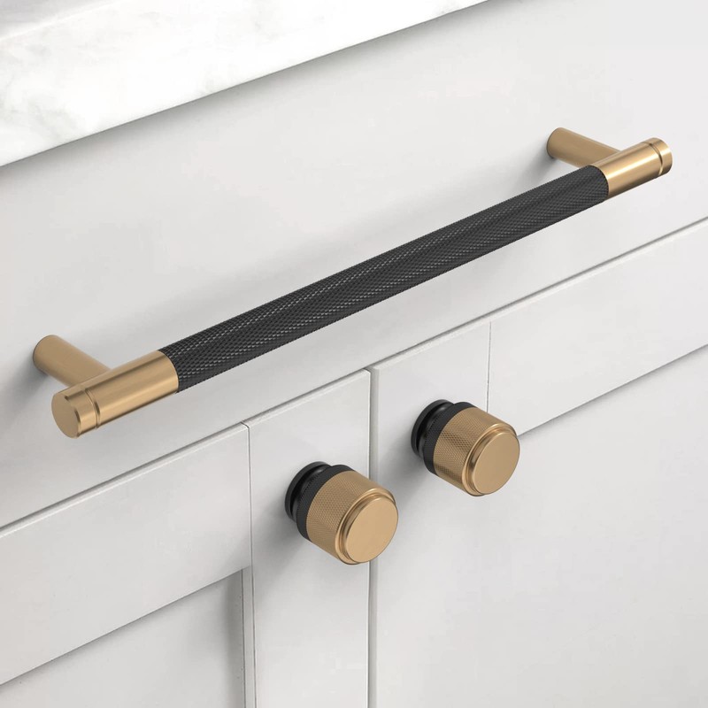 Asidrama 10 Pack 7 Inch(177mm) Matte Black and Champagne Bronze