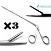 PREMIUM INSTRUMENTS 3× New Alligator Forceps 8" ENT Surgical Ear