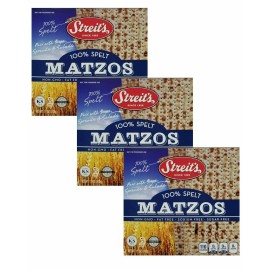Streit's 100% White Spelt Matzos, 11 oz (Pack of 3)