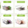 Ettrick 6 Pack Stackable Tea Bag Organizer, Clear Acrylic Tea
