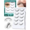 Pestañas autoadhesivas de aspecto natural, pestañas postizas impermeables para principiantes,