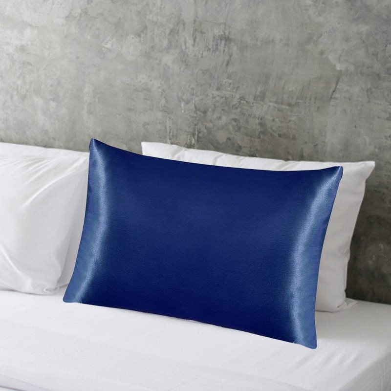 Silk Satin Pillow Case Imitation Silk Satin Solid Hotel Bedding