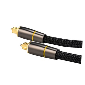 jojofuny 1.5m Optical Audio Cable Male to Male Optic Cord for Tv Home Theater Audio Devices Reduces Distortion Design Convenient Replacement