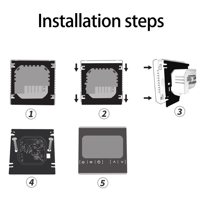 MUNEFE Programmable Digital Thermostat, Thermostat for House, Smart Thermostat for