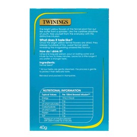Twinings Cleansing Fennel 20 Tea Bags 40g