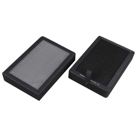 Replacement Air Filter Compatible with LEVOIT LV-H128 / PUURVSAS (HM669A) / ROVACS (RV60) 3-in1 HEPA Filter, Compare to Part #LV-H128-RF, Activated Carbon Filter and Pre-Filter, 4 Pack