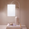CALLARON White Square Lampshade E27 Fabric Lamp Shade Accessories 7.8